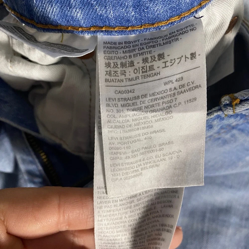 Levis Premium 511 Slim Fit Light Wash Denim Jeans Mens 32x34